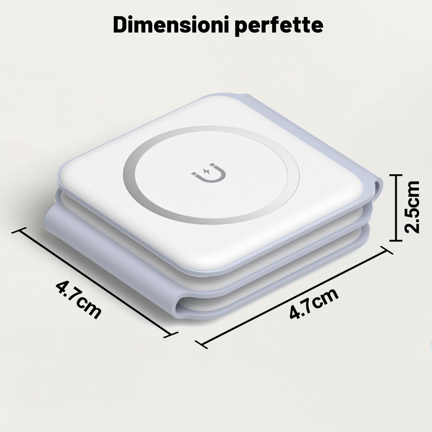 Caricatore Wireless, 3 in 1 Stazione Ricarica Pieghevole per Apple Watch 10/9/8/Ultra/7/SE,Phone 17/16/15/14/13/12, Magnetico Caricabatterie Wireless Base Ricarica Phone Apple Watch Air