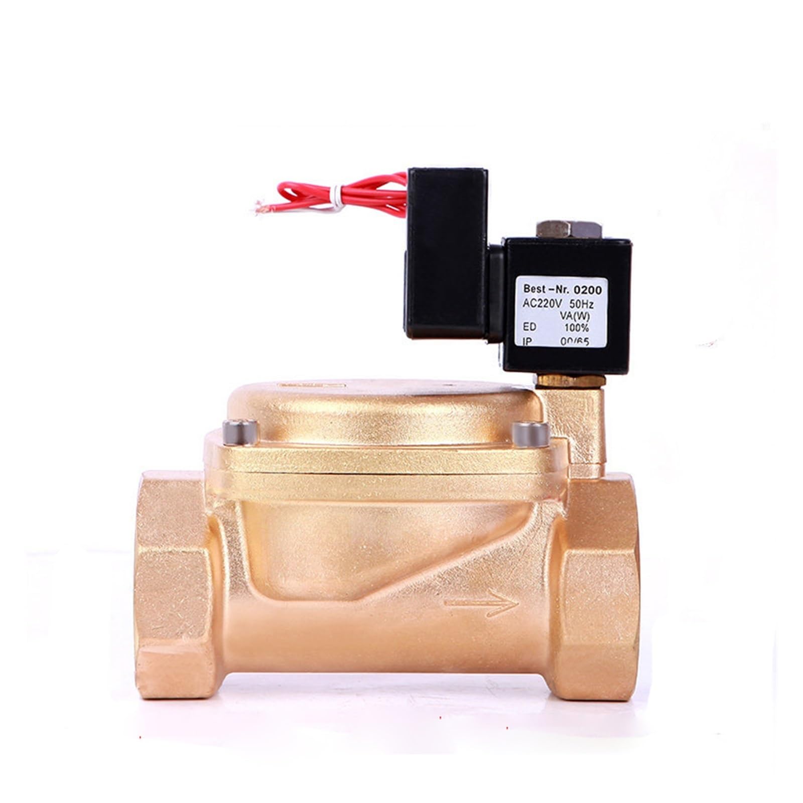 Awwvrlmm G-24Vac-Nbr-Seal 2" Brass High Pressure Non Hot Solenoid Valve 110V 24V 12V 24V Normally Closed