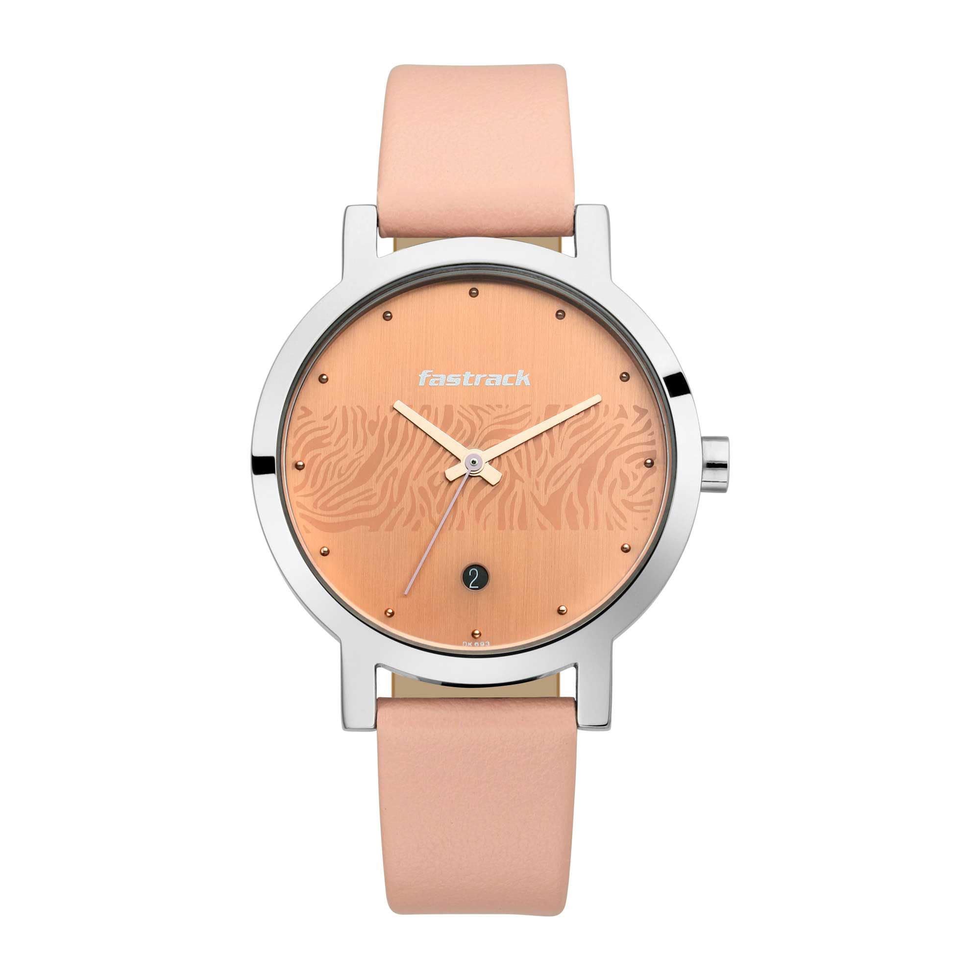 Fastrack Women Leather Animal Print Analog Rose Gold Dial Watch-6222Sl03/Np6222Sl03, Band Color-Pink (B08K97K2P6) Amazon Price History, Amazon Price Tracker