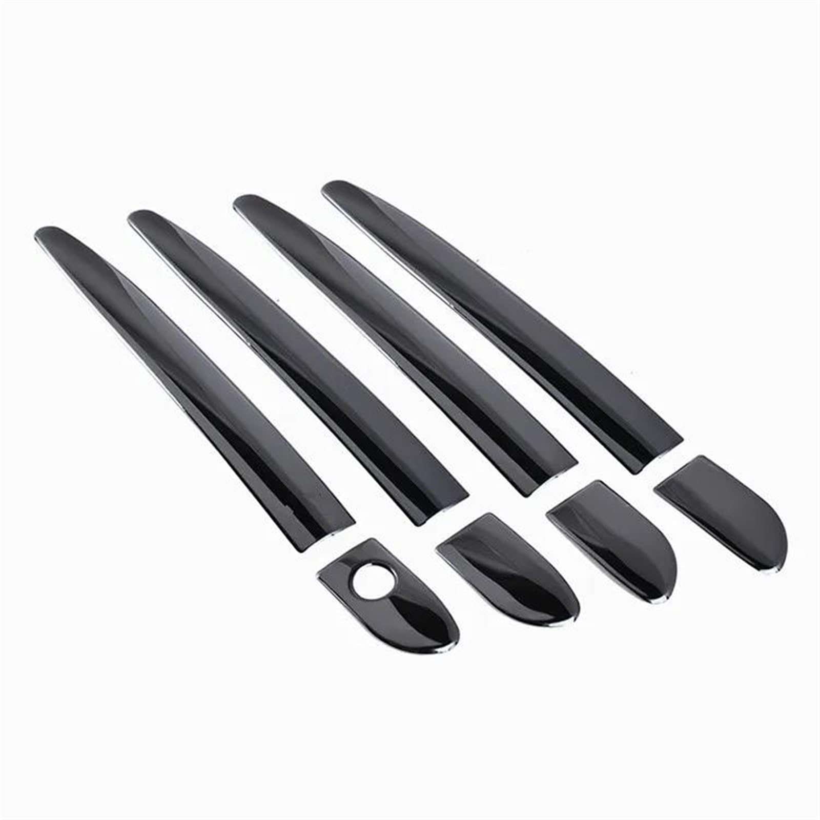 NOHEEU Car Door Handle Cap Decorative Outer Cover Shell for Mazda CX-9 CX9 CX 9 MK2 2016-2018(0 Black Buttons)