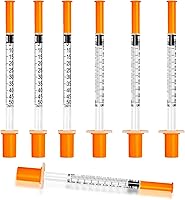 Vista 9 de Jeringa U-100 de 1/2ml con aguja, jeringas de 31G 5/16" 8mm 1/2cc, paquete individual desechable, paquete de 20