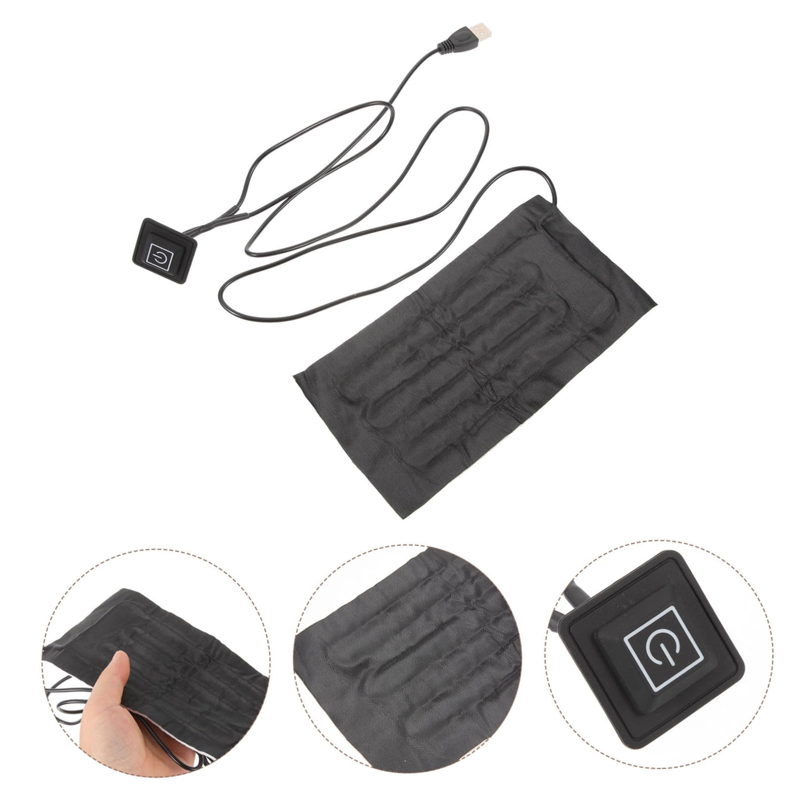 Toyvian 4 Stück USB Heizmatte für Pflanzen Einstellbare Temperatur Wärmematte Praktische Heizunterlage für Anzucht und Keimung Energiesparendes Design für Gewächshaus und Aquarium