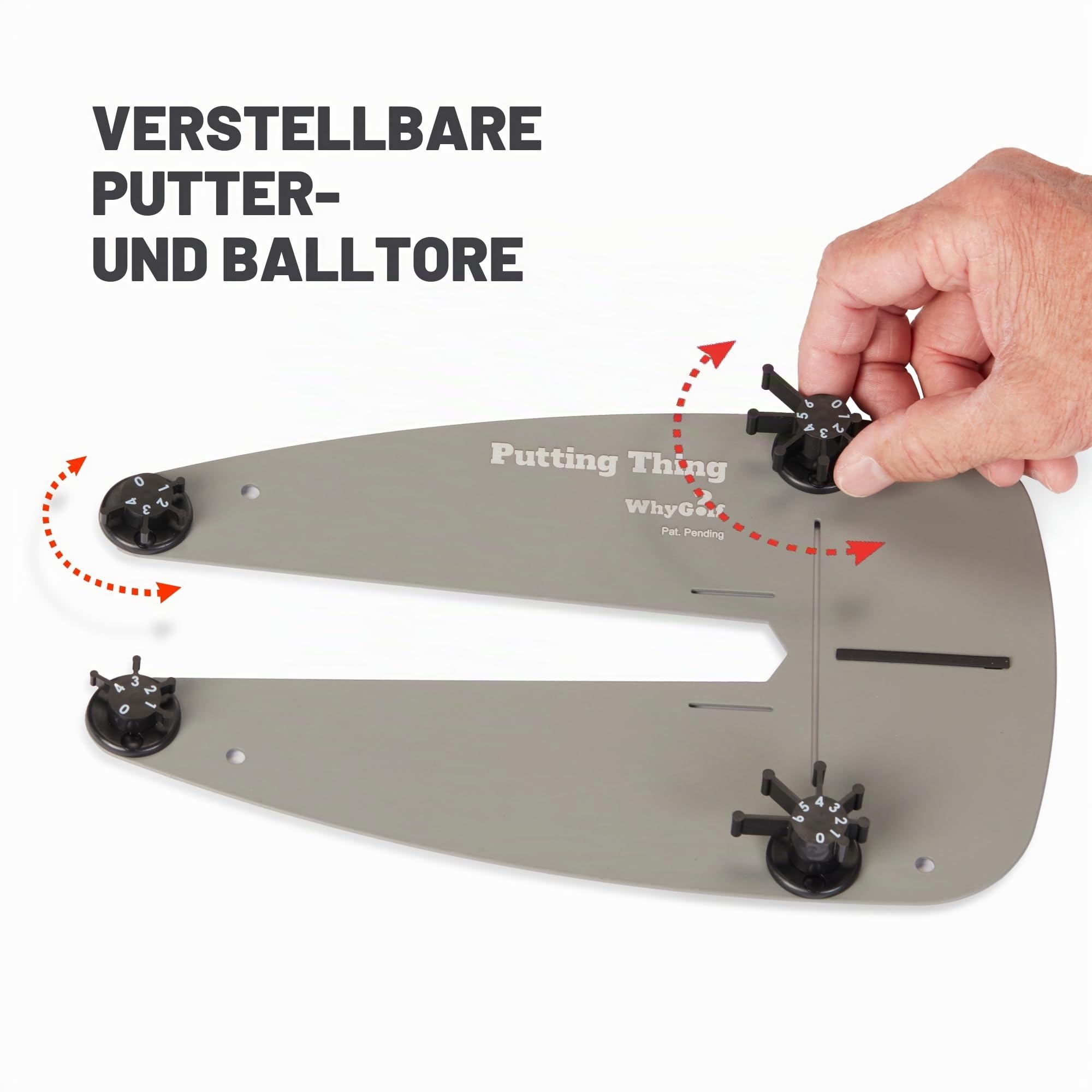 WHYGOLF WHYGOLF Putting Thing | Golf Accessory Trainer for Improved Putt Accuracy | Putting Green Practice | Golf Putter Teaching & Training Aid for Club Practice Equipment