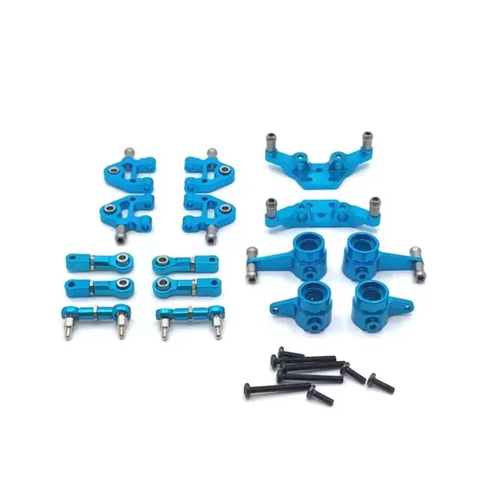 Rc Special Connecting Rod for Wltoys K969 K979 K989 K999 P929 Metal Connecting Rod Set Rc Car Tracked Vehicles Parts and Accessories Upgrades Replacement and Use(Blue)