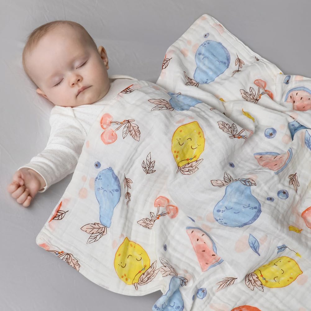 HOTUT Soft 100% Cotton Cellular Baby Blanket, Warm & Cosy, 70cmx86cm, Newborn Gifts for Unisex Toddlers, Boys Girls