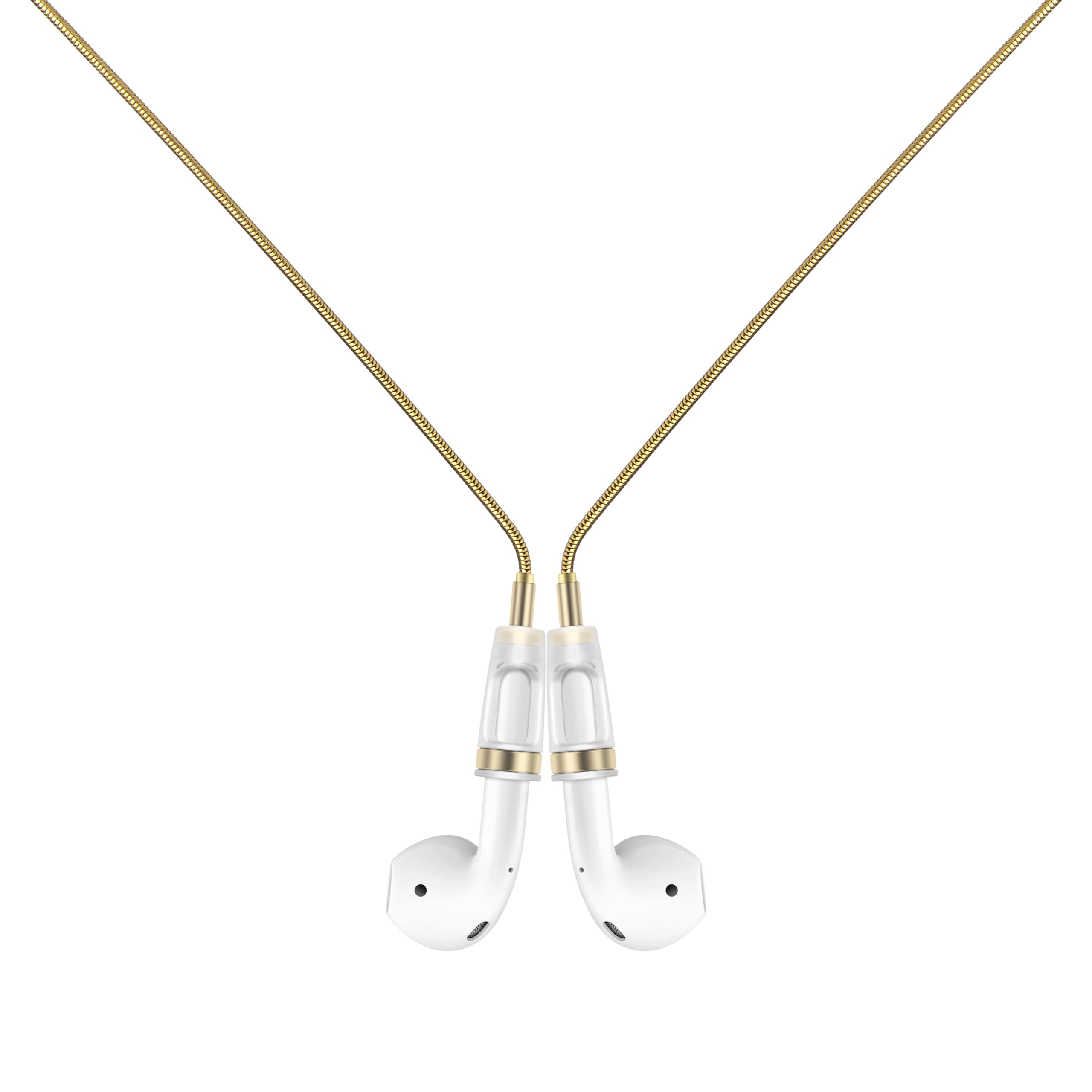 Lawonda Anti-Lost Neck Strap for Airpods, Strong Magnetic Necklace Holder String, Sports Lanyard for Headphone Compatible with AirPods 1&2/ Pro /3rd /Pro 2 S Gold