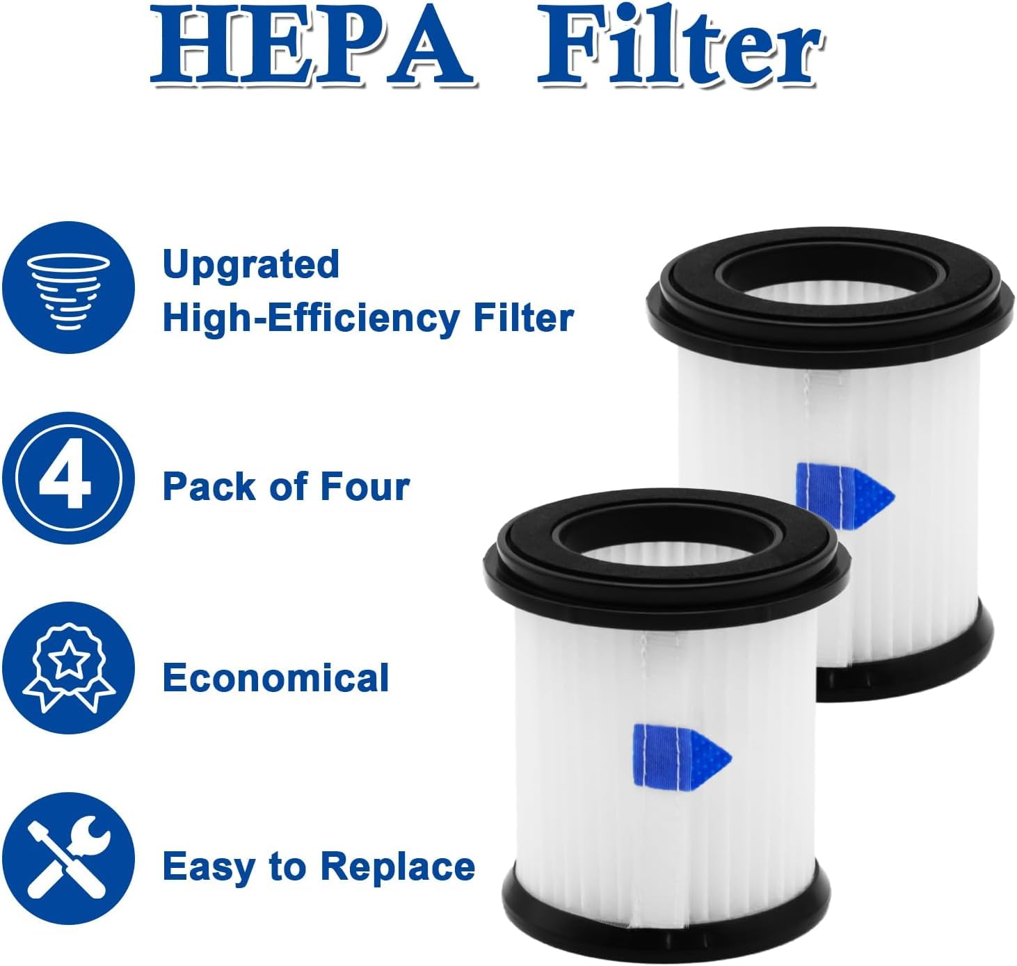 ilovelife HEPA-Filter mit Netzfilter, Ersatz für INSE N5S N5T S6T S6P Pro S610/TMA T120 T121 T151 T150 T220 T210 T181 T180 T220 schnurlosen Staubsauger, 6 Stück