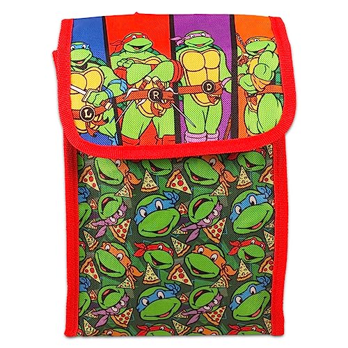 Teenage Mutant Ninja Turtles Backpack and Lunch Bag Set - Bundle with TMNT Backpack for Boys, Lunch Box, Water Bottle, Stickers, More | TMNT School Bag3