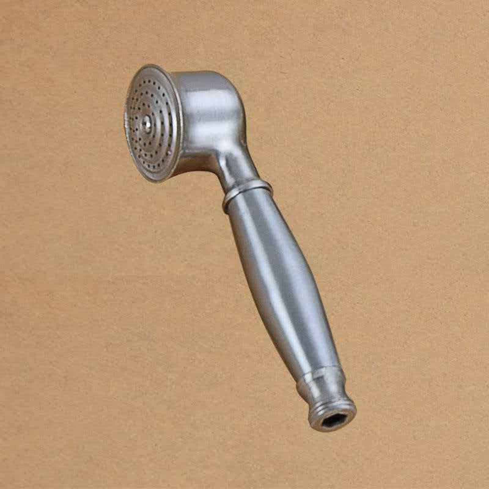 Fanjubei Brushed Nozzle Full Copper Shower Pressurized Handheld Shower Head,