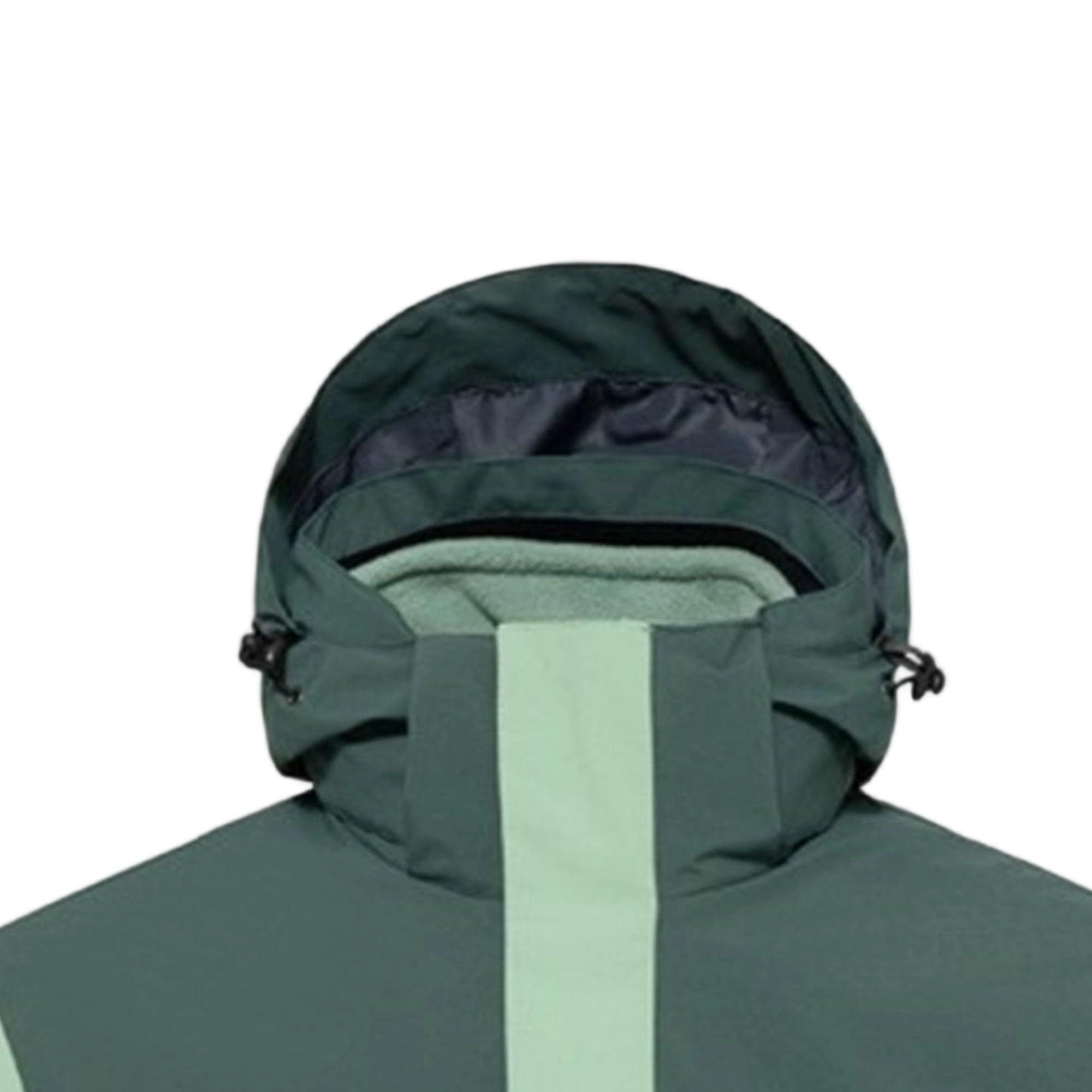 Giacca da sci da neve impermeabile con cappuccio isolante da uomo giacca da snowboard staccabile fodera in pile con cappuccio cappotto