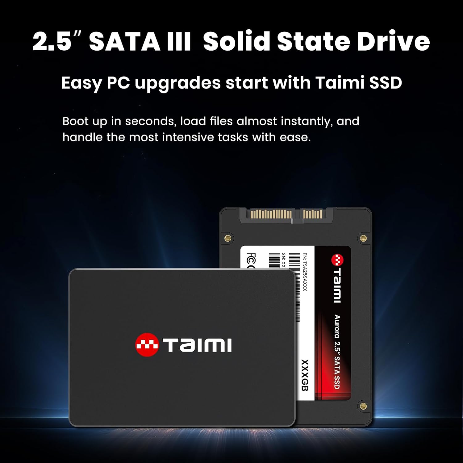 256GB 2.5 Inch SSD SATA III Internal Solid State Drive - Up to 550MB/s, 3D NAND TLC, High-Speed Storage Upgrade for Laptop, Desktop, PC (256, GB)