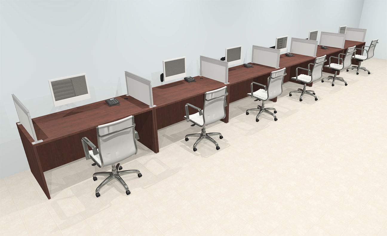 Six Person Modern Aluminum Organizer Divider Office Workstation Desk Set OT-SUL-SPS18