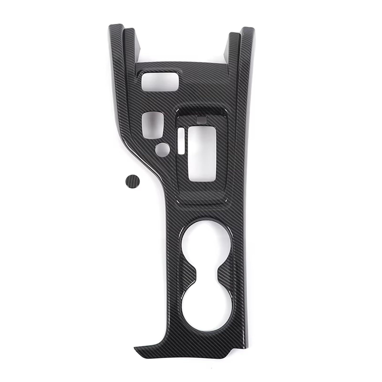 Interior Trim for for Ranger for Everest for Wildtrak for T7 for T8 2015-2022 ABS Car Center Control Gear Panel Frame Cover Trim Panel Frame Cover(B Carbon Fiber)
