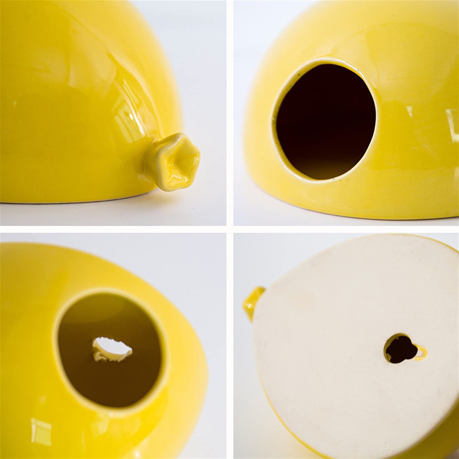 Wiszący kosz z koronki kreatywny ceramiczny balon wiszący na ścianie doniczka na kwiaty salon wazon dekoracja czarny ornamenty do wnętrz na zewnątrz wisząca doniczka (kolor: pomarańczowy L