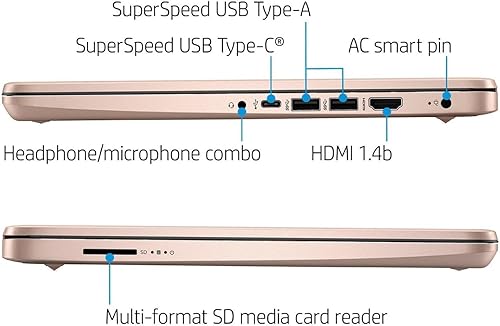 Miniatura 8 de HP Portátil portátil (incluye 1 año Microsoft 365), pantalla HD de 14 pulgadas, 16 GB de RAM, 64 GB eMMC, Intel Quad-Core N4120, estudiante y