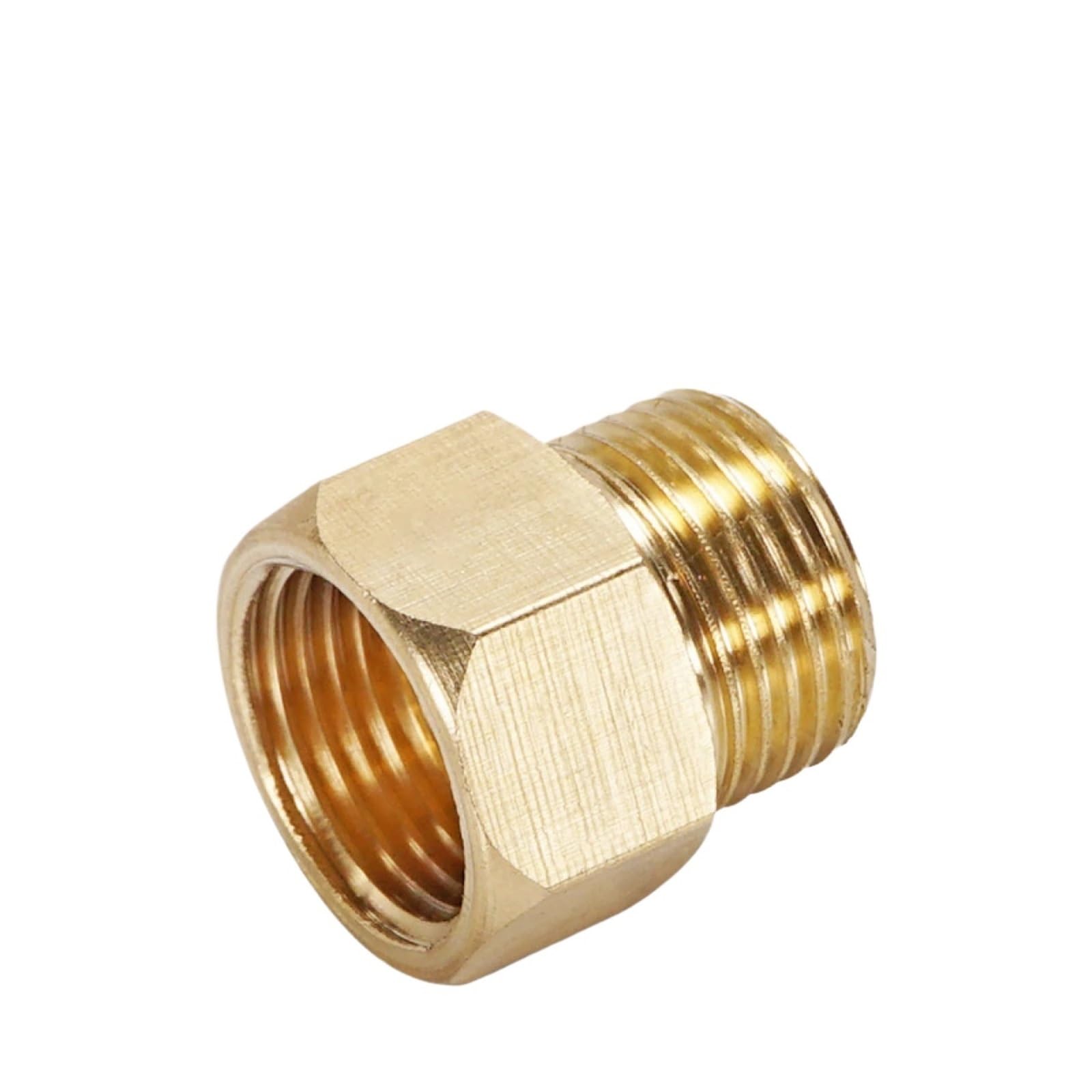 Boccola Di Riduzione In Ottone 10 pezzi adattatore for tubo in ottone 1/2 3/4 1/4 pollici maschio a femmina connettore filettato riduttore for la conversione delle dimensioni(F-M-4-6-10PCS)