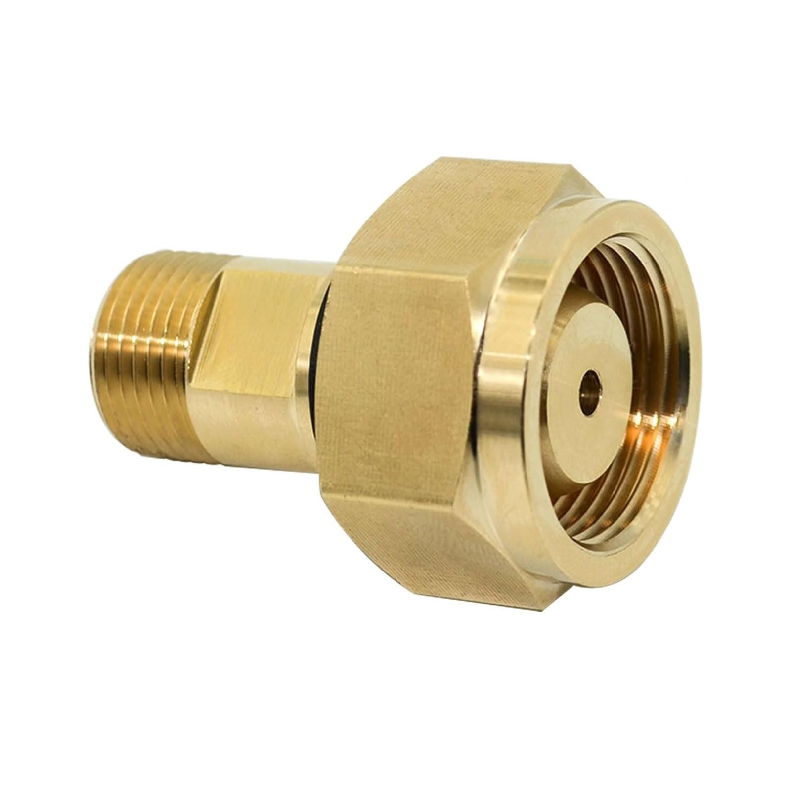 XuQiZZpp Multipurpose Acetylene Regulator Connectors CGA520 to 200 Sturdy Brass Materials for Efficient Welding