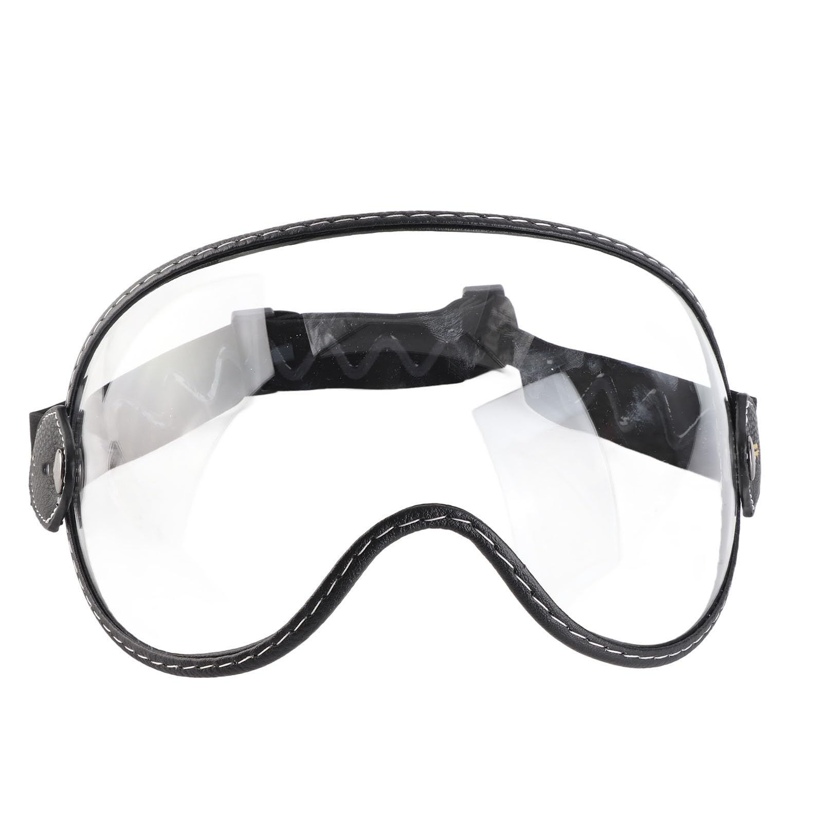 Giovanesse Occhiali Polvere per Caschi, Occhiali Antivento Motociclistici Retrycle con Obiettivi PC Off Off Road Racing Goggles per Uomini Donne, 20x15x6cm (Trasparente)