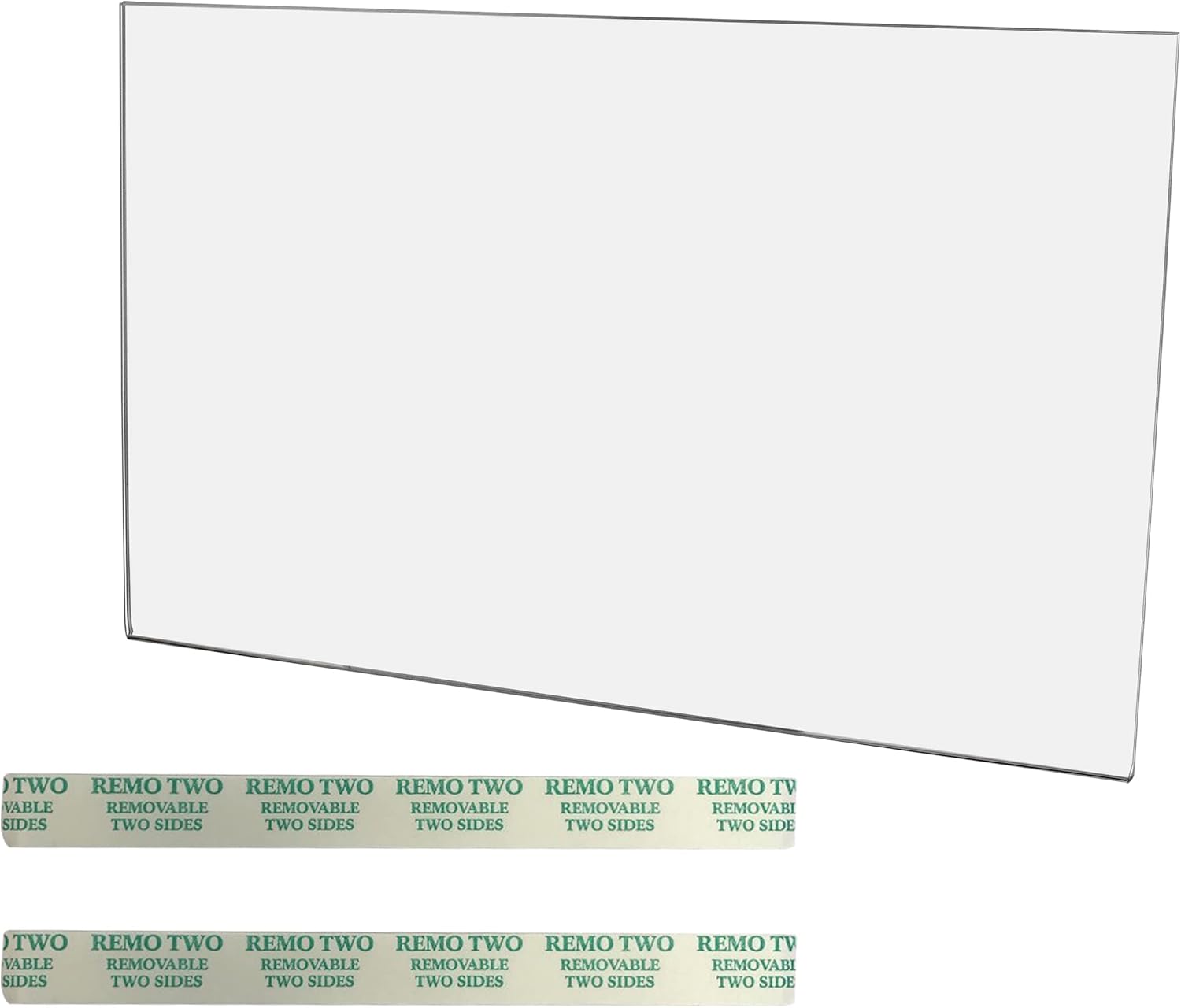 Wall Sign Poster Holder 18" x 12" with Double Sided Tape Clear Acrylic for Posters and Advertisements for Malls and Movie Theatres by Marketing Holders 1 18"w x 12"h No Holes