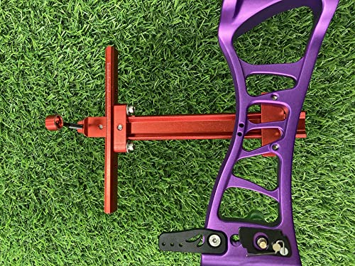 Deerace Archery Recurve Bow Sight, Adjustable T Shape Target Shooting Bowsight With Optical Fiber Pin Sight (Red) #TOP3