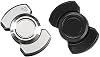 2 Pcs Fidget Spinner Adult,Anxiety Relief 3-in-1 Fidget Slider,Press and Slide Rotation Metal Fidget Spinner,Focus Improvement Ultimate Stress,for Study Sessions,Travel,Office Desk (Silver,Black)