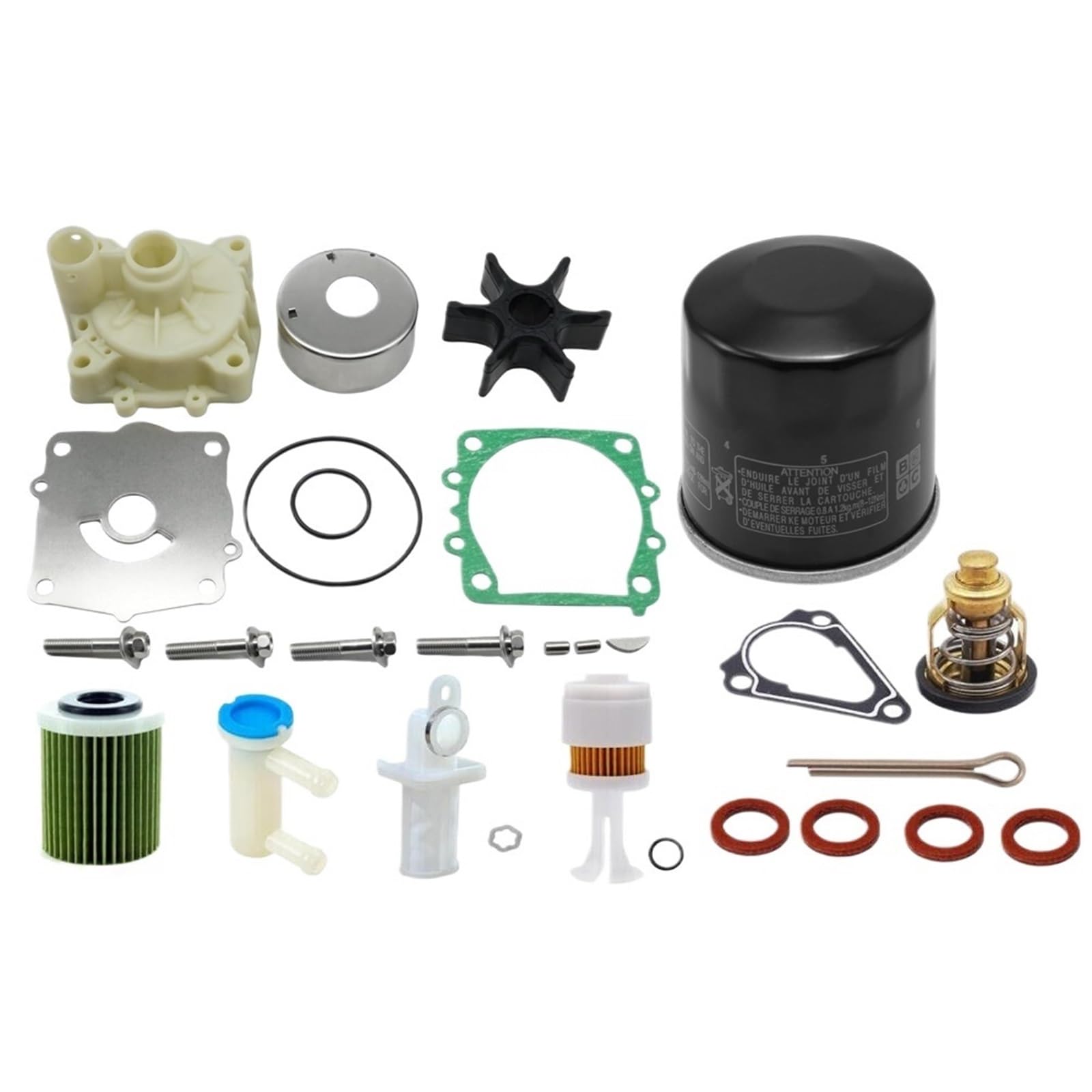 Außenbord-Wartungsset for Y//a//m//a/h//a F 150 ABDFW/Thermostat-Öl-Kraftstofffilter