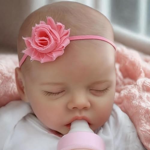 Miniatura 8 de JIZHI - Muñecas Reborn de cuerpo de vinilo de 17 pulgadas lavable y realista con ropa y accesorios de juguete para niños de más de 3 años Gris,