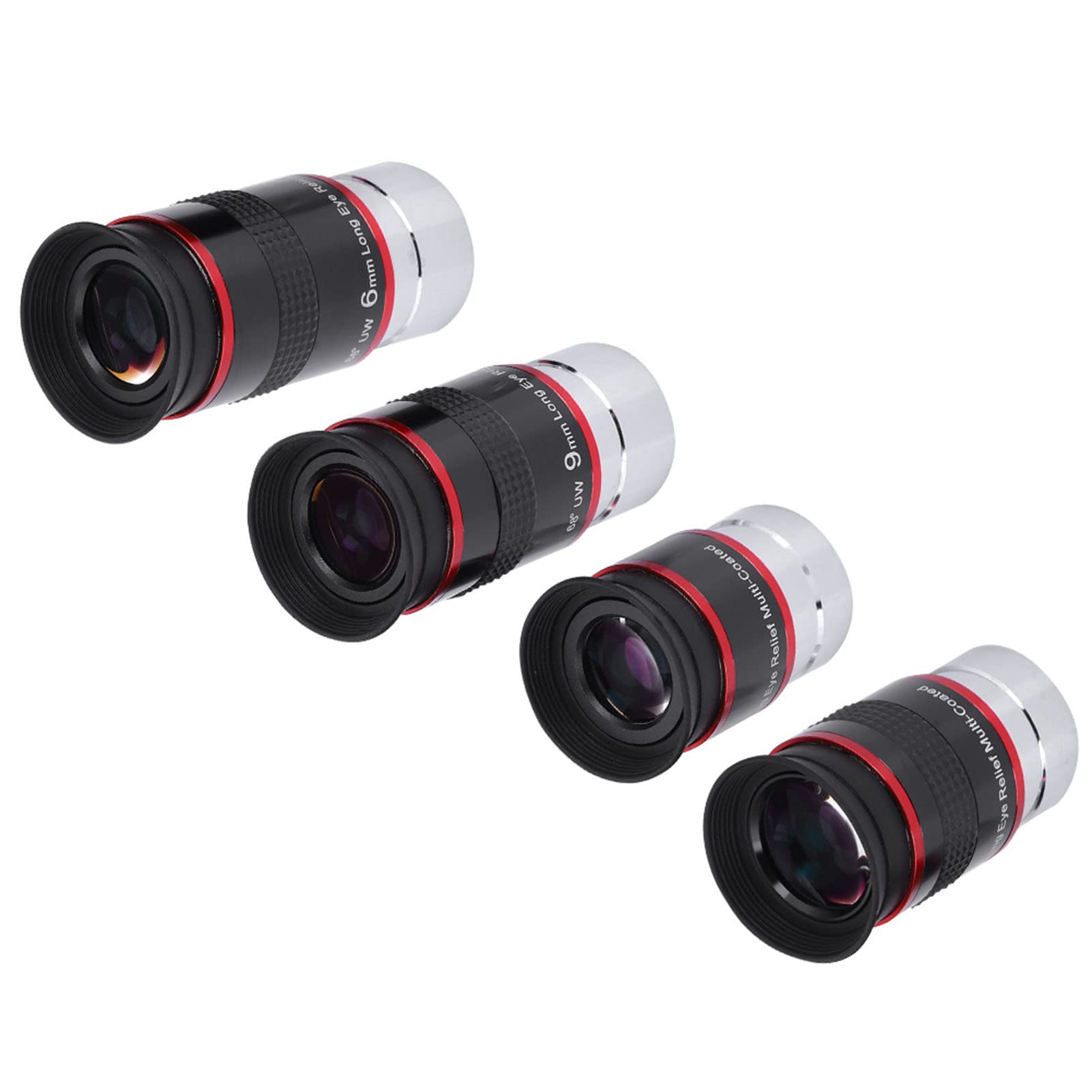 YUYTE Kit de Ocular FMC de ángulo Ultraancho de 0,25" y 68° - 6 Mm, 9 Mm, 15, 20 para Telescopios Astronómicos