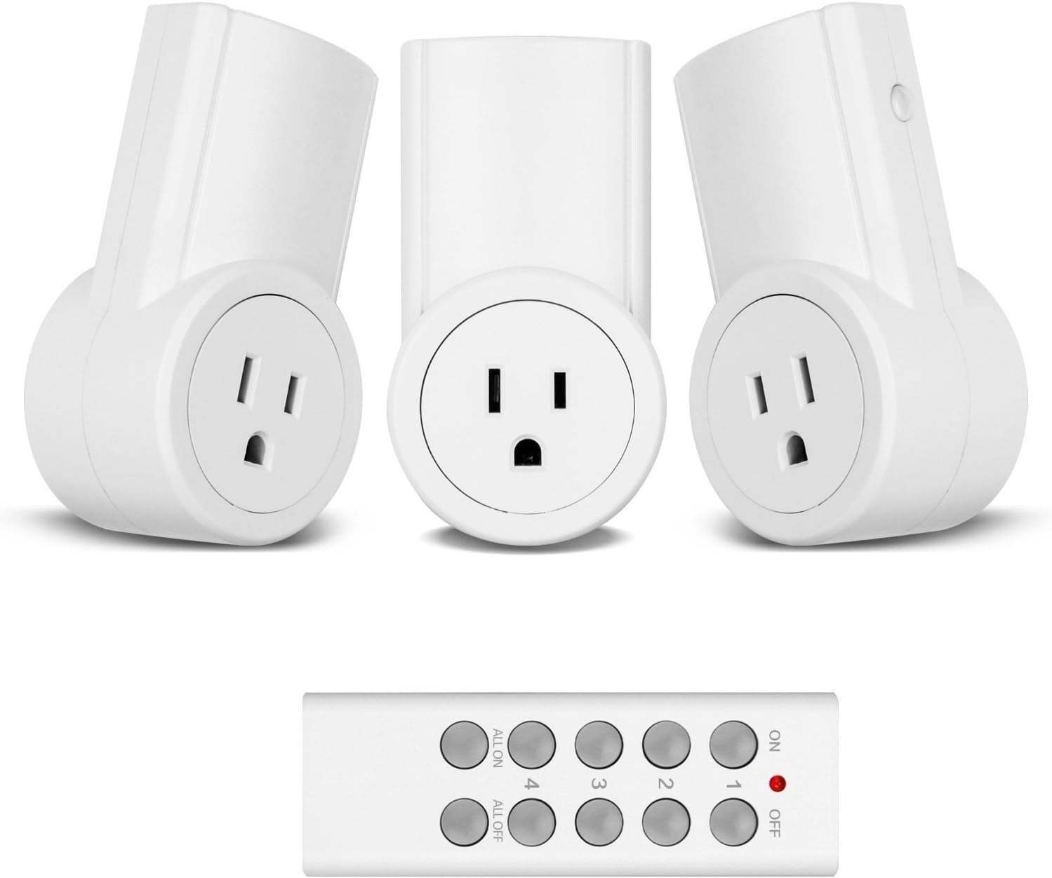 Etekcity Programmable Wireless Remote Control Power Outlet On/Off Switch Learning Code 3Rx1Tx