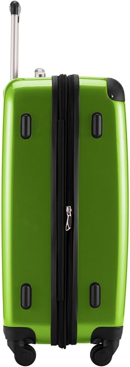HAUPTSTADTKOFFER® · Hard-Side Suitcase APPLEGREEN high Gloss · Dimension ca. 63 x 42 x 28 cm + 4 cm Volume Expansion · max. 87 Liter Filling Volume