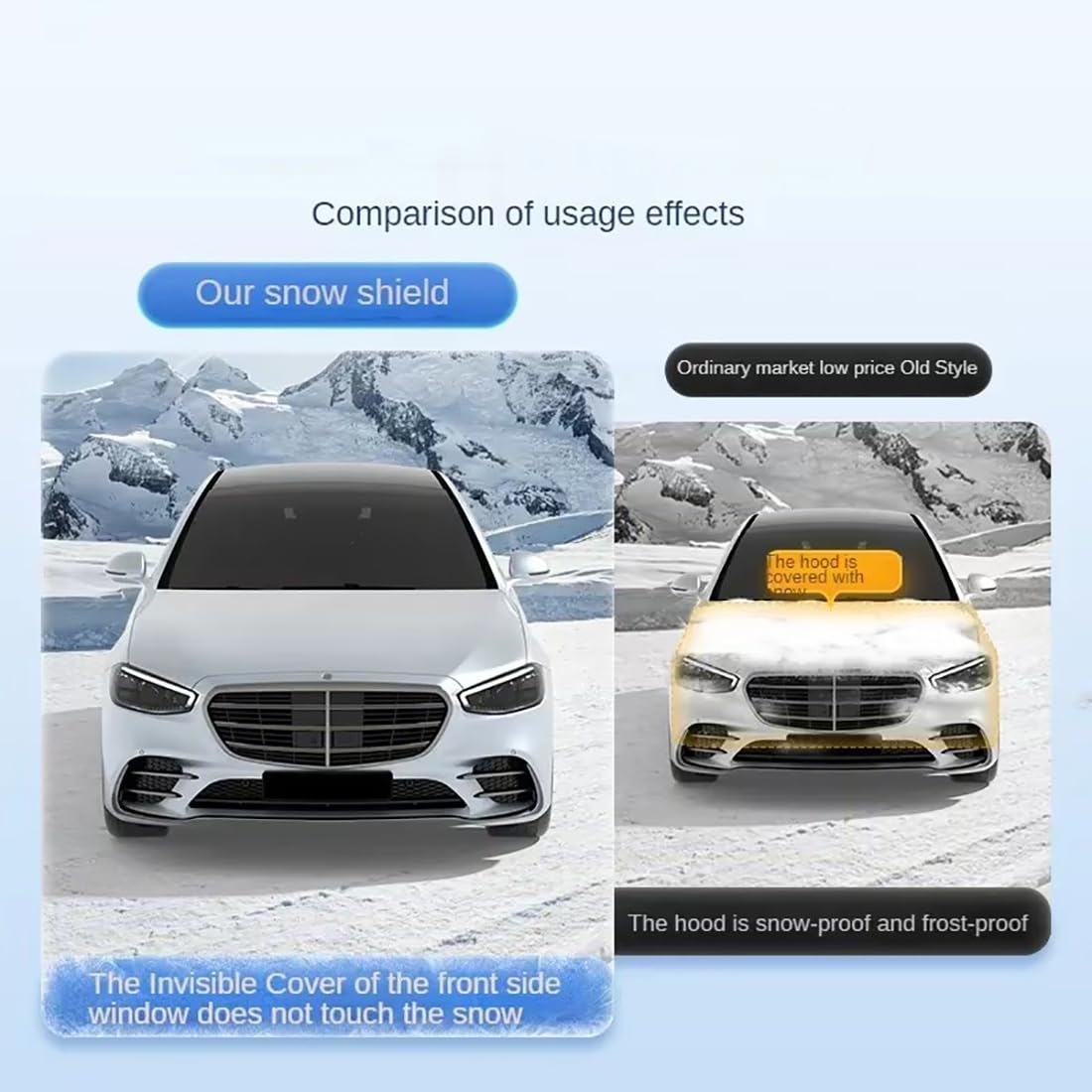 Housse de Protection Contre la Neige pour Pare-Brise de Voiture pour Chrysler 200 2011-1014,Pare-Soleil de Voiture