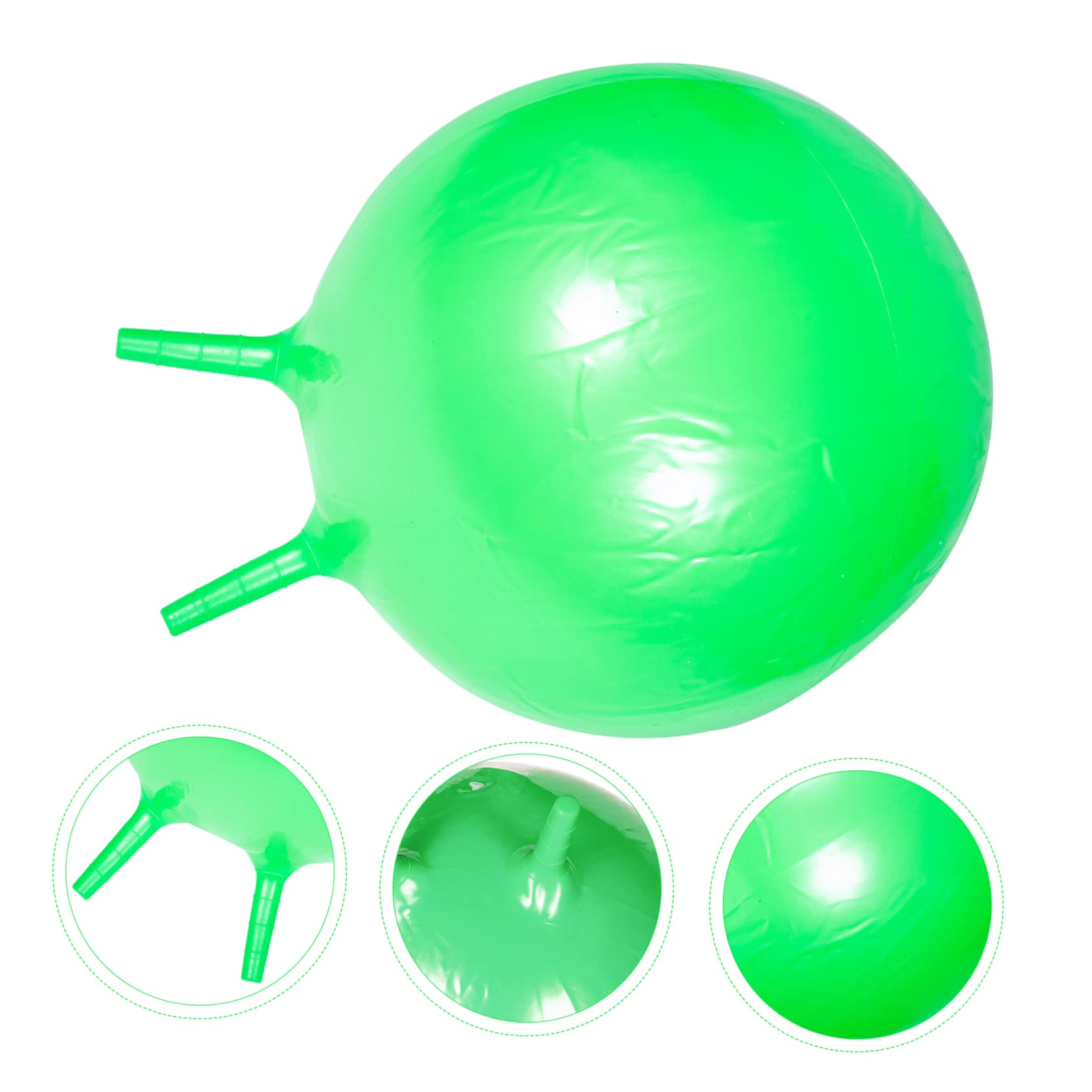 Abaodam Inflatable Handle Horn Ball for Interactive Bouncy Ball for Outdoor Indoor Play for Sensory Training Balance Exercises Suitable for Childrens Games