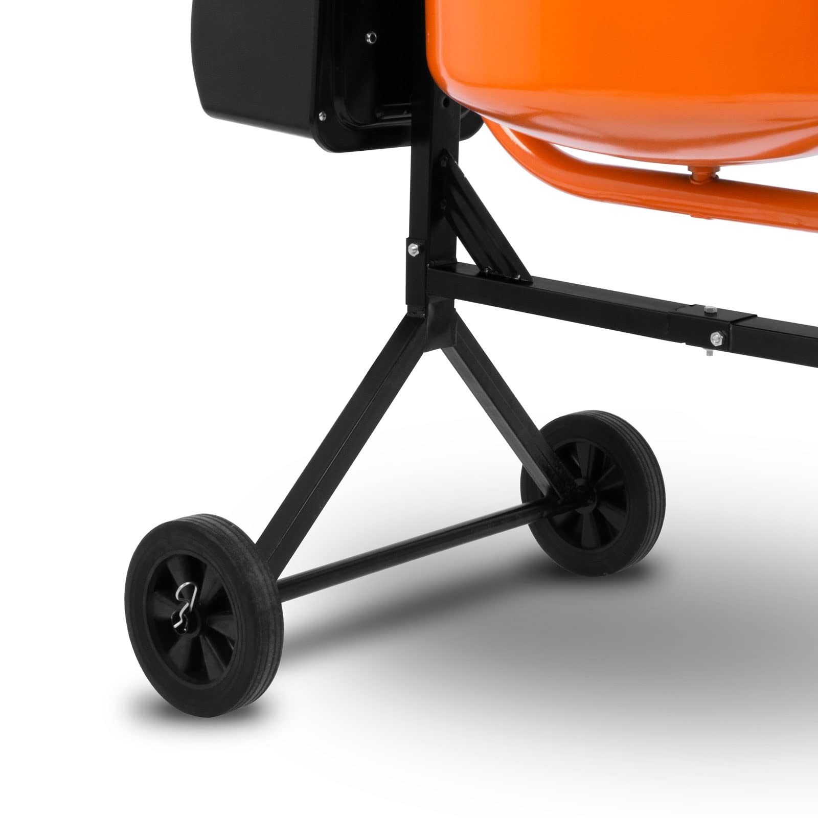 EBERTH Bétonnière Électrique 140L 550W Portable Châssis Acier