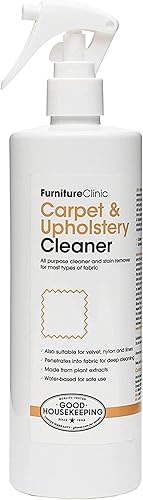 Furniture Clinic Limpiador de alfombras y tapicería  Spray removedor de manchas y manchas para muebles, telas, alfombras, sofás, asientos de coche y