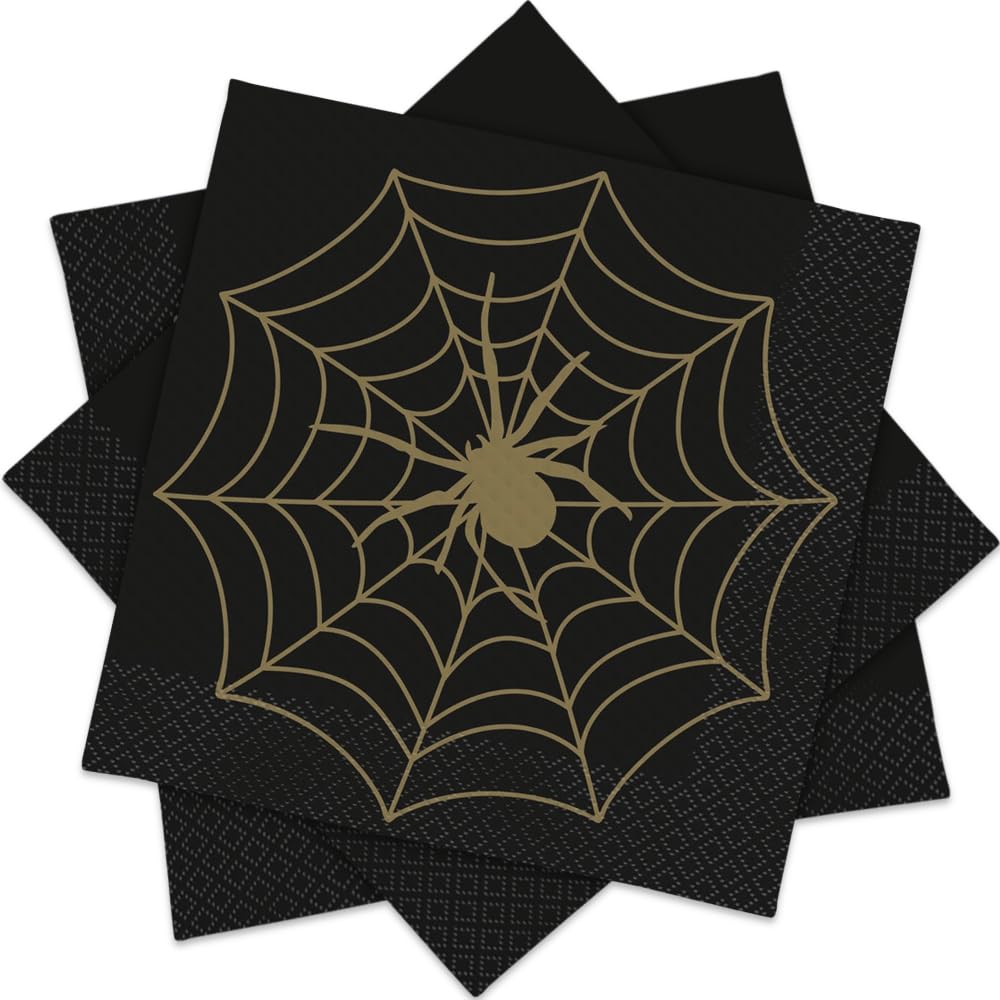 Amazon.co.jp: ユニーク 蜘蛛の巣 ランチョンペーパーナプキン | 7