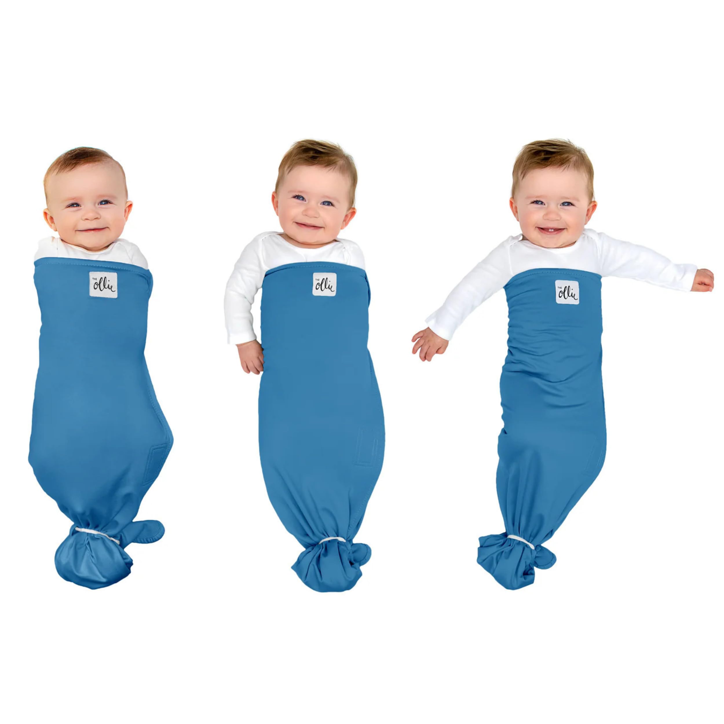 The Ollie Swaddle – Adjustable Baby Swaddle for Newborns | Pediatrician-Approved for Safe Sleep | Easy Closure | Arms-Out | Lightweight,