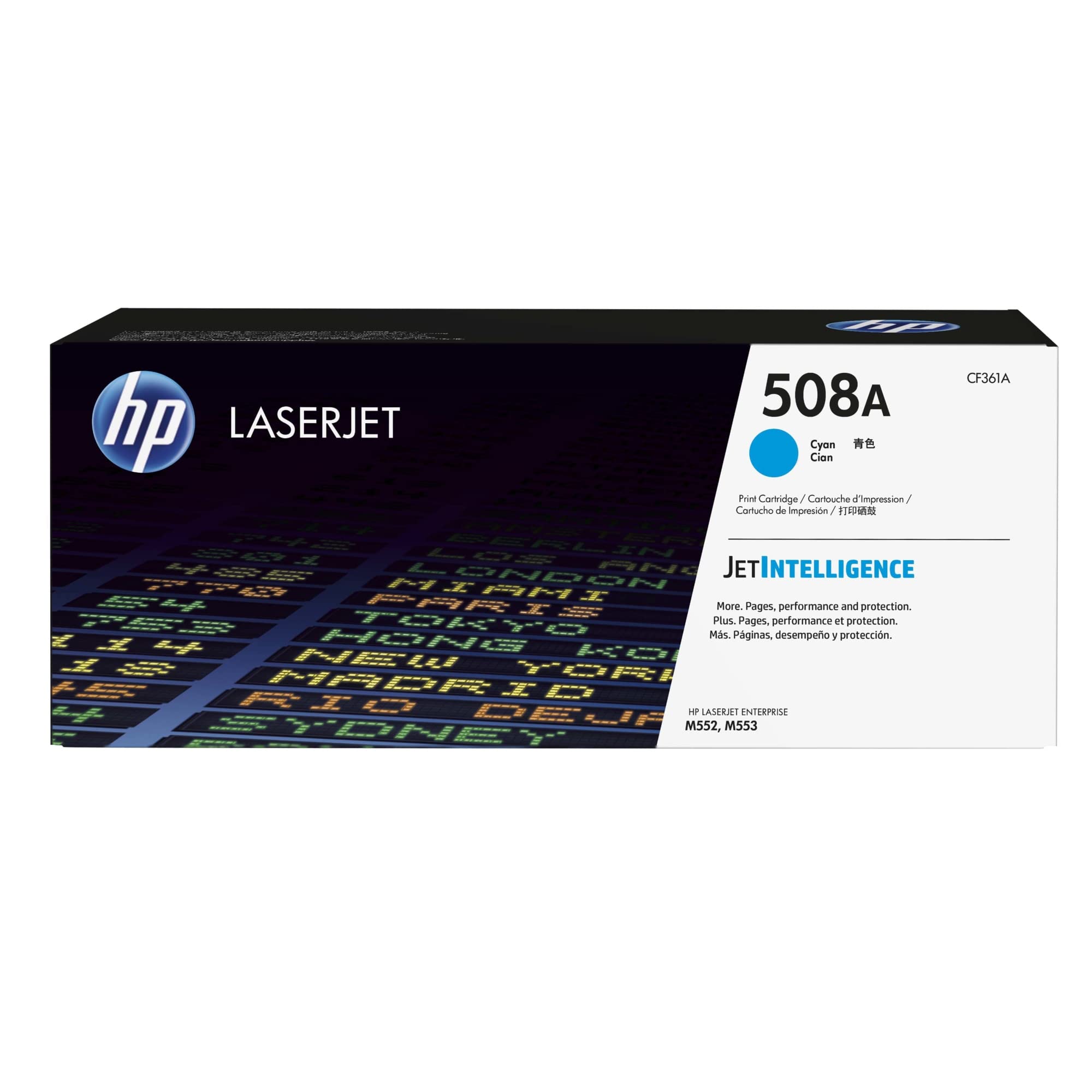 HP 508A (CF361A) Blue/Cyan Original Toner Color Laserjet Enterprise M552dn, M553, M577