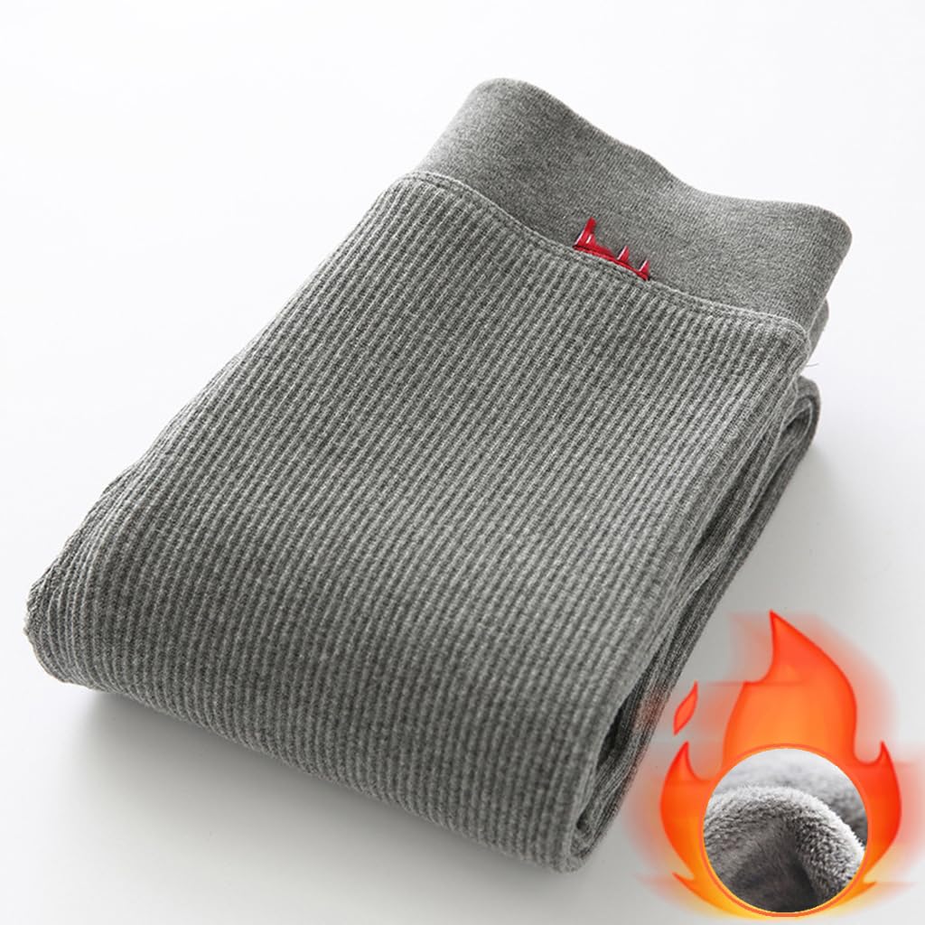 Leginsy Z Podszewką Polarową Dla Kobiet - Zimowe Ciepłe Legginsy Damskie Legginsy Prążkowane Z Wysokim Stanem Grube Polarowe Spodnie Termiczne Casualowe Dopasowane Jednolite Kolory Elastyczne R