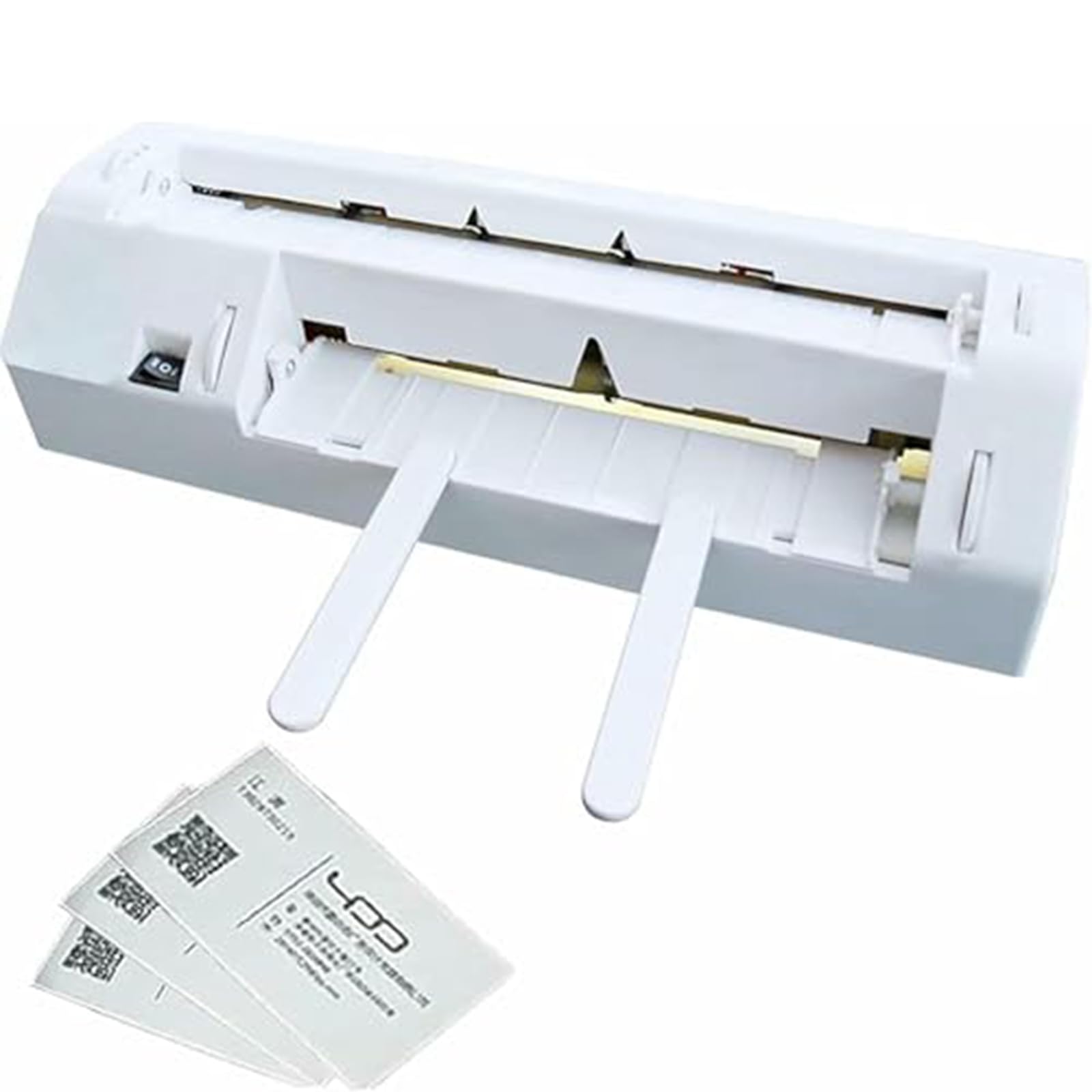 Taglierina elettrica per biglietti da visita, mini taglierino regolabile per biglietti da visita, taglierina automatica per carta da ufficio per uso professionale, design compatto per una facile