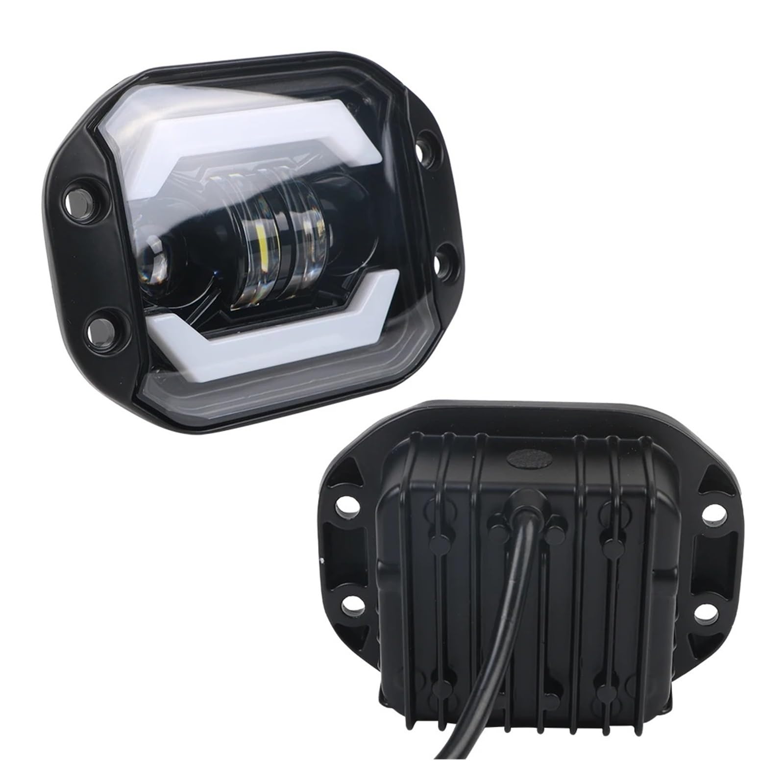 Fendinebbia Per Jeep Camion Fuoristrada 4x4 SUV Fari LED 12 V Anabbaglianti DRL Da Incasso Luce Di Guida Faretto A LED Per Auto Da 5 Pollici