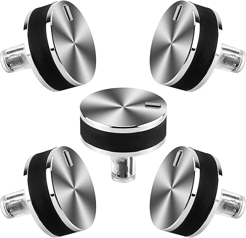 WB03X24360 - Pomo de estufa de gas de acero inoxidable compatible con pomos de cocina G-E que reemplaza WB03T10259 AP5980302 PS11700818 EAP11700818