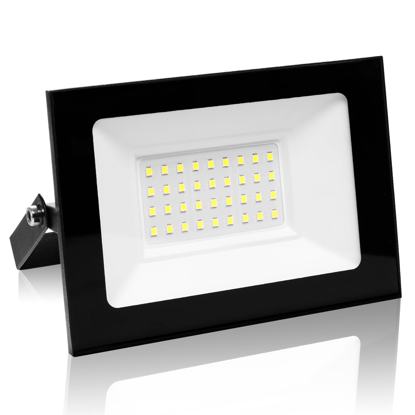 Lightasea 30W LED Floodlight Outdoor,Super Bright LED Security Light,IP66 Waterproof Outside Lights,6500K Cool White,3000LM Ultra Thin Wall Light,Security Light Work Lighting,for Garden,Yard,Garage