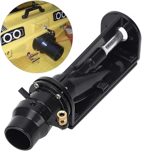 Miniatura 4 de RC Boat Thruster Jet Pump Set, módulo impermeable de bajo ruido, 6 12V (negro)