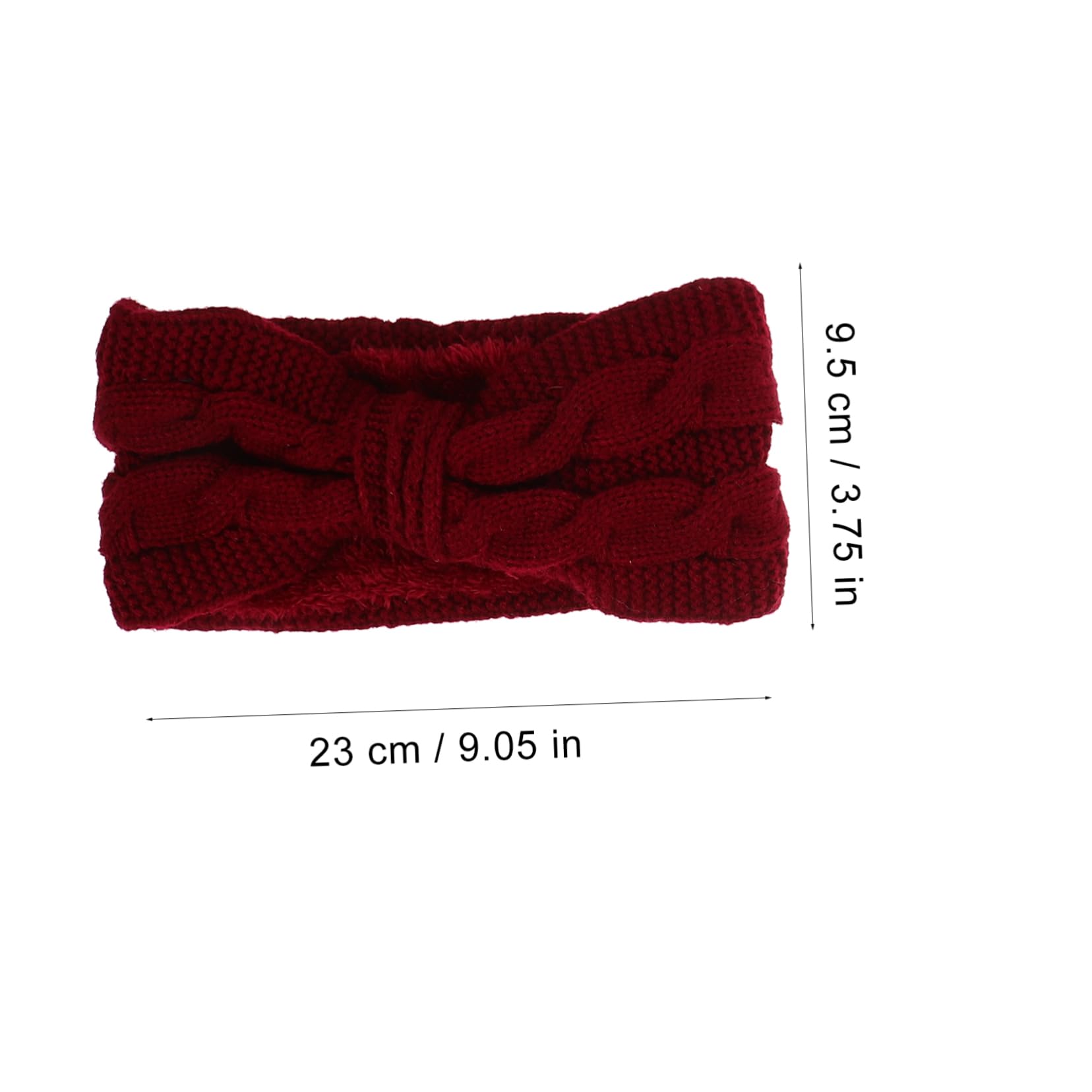 DOITOOL 4pezzi Fascia per Capelli da Donna Tessuta Maglia Fascia per Capelli Fiocco Calda e Spessa per Sci e Snowboard