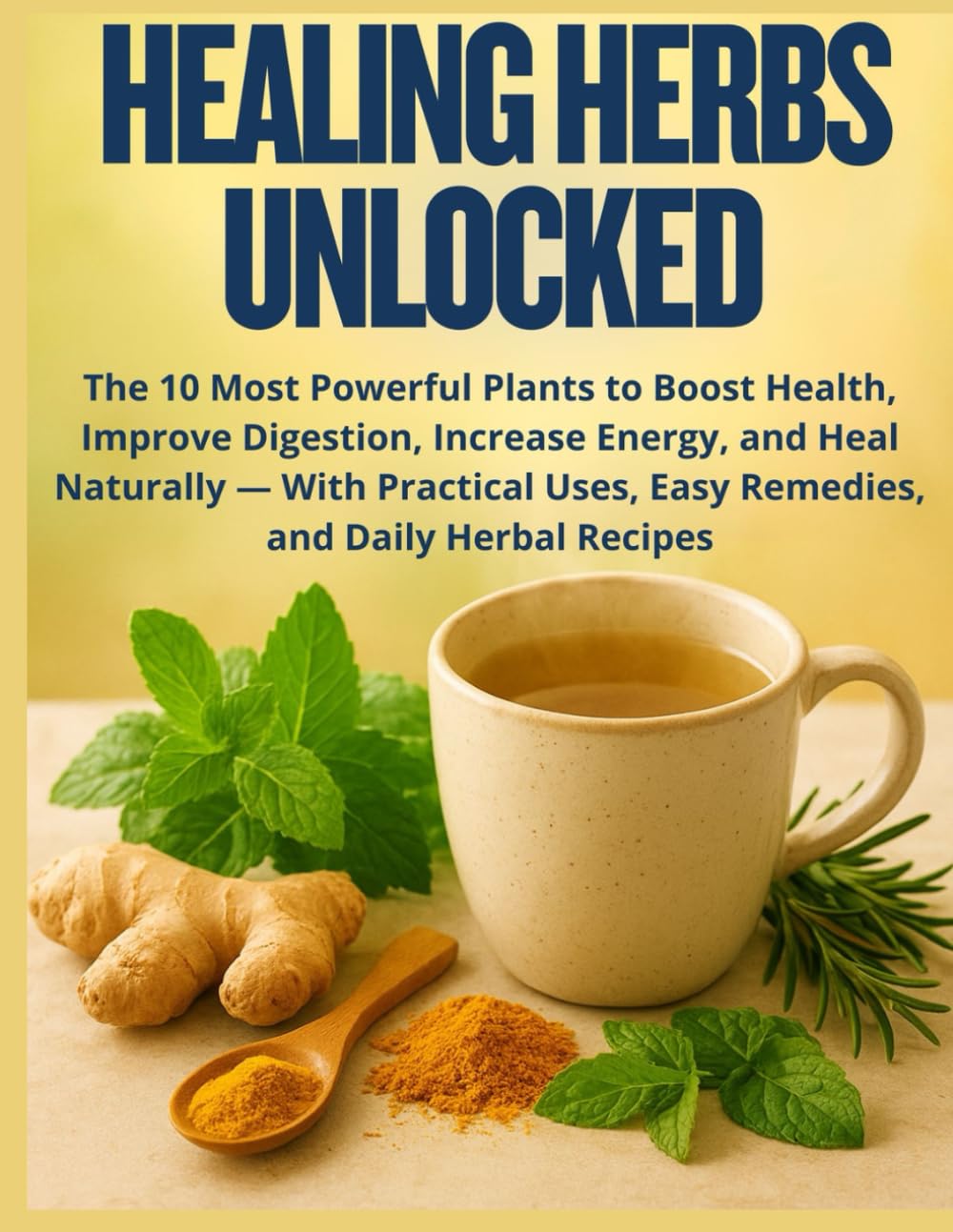 Healing Herbs Unlocked: The 10 Most Powerful Plants to Boost Health, Improve Digestion, Increase Energy, and Heal Naturally — With Practical Uses, Easy Remedies, and Daily Herbal Recipes
