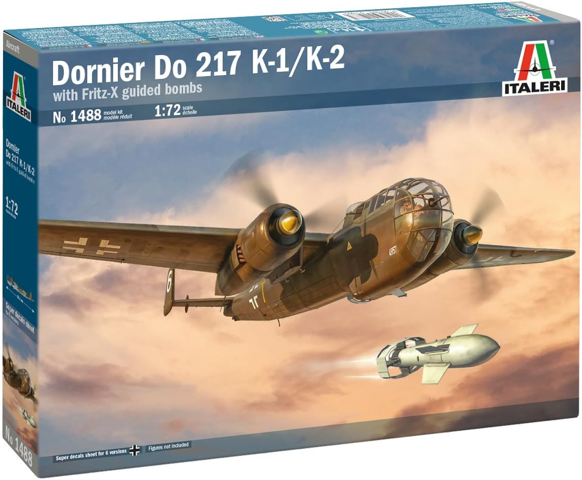 Italeri Dornier Do 217 K-1/K-2 Bomber w/Fritz X Guided Bombs