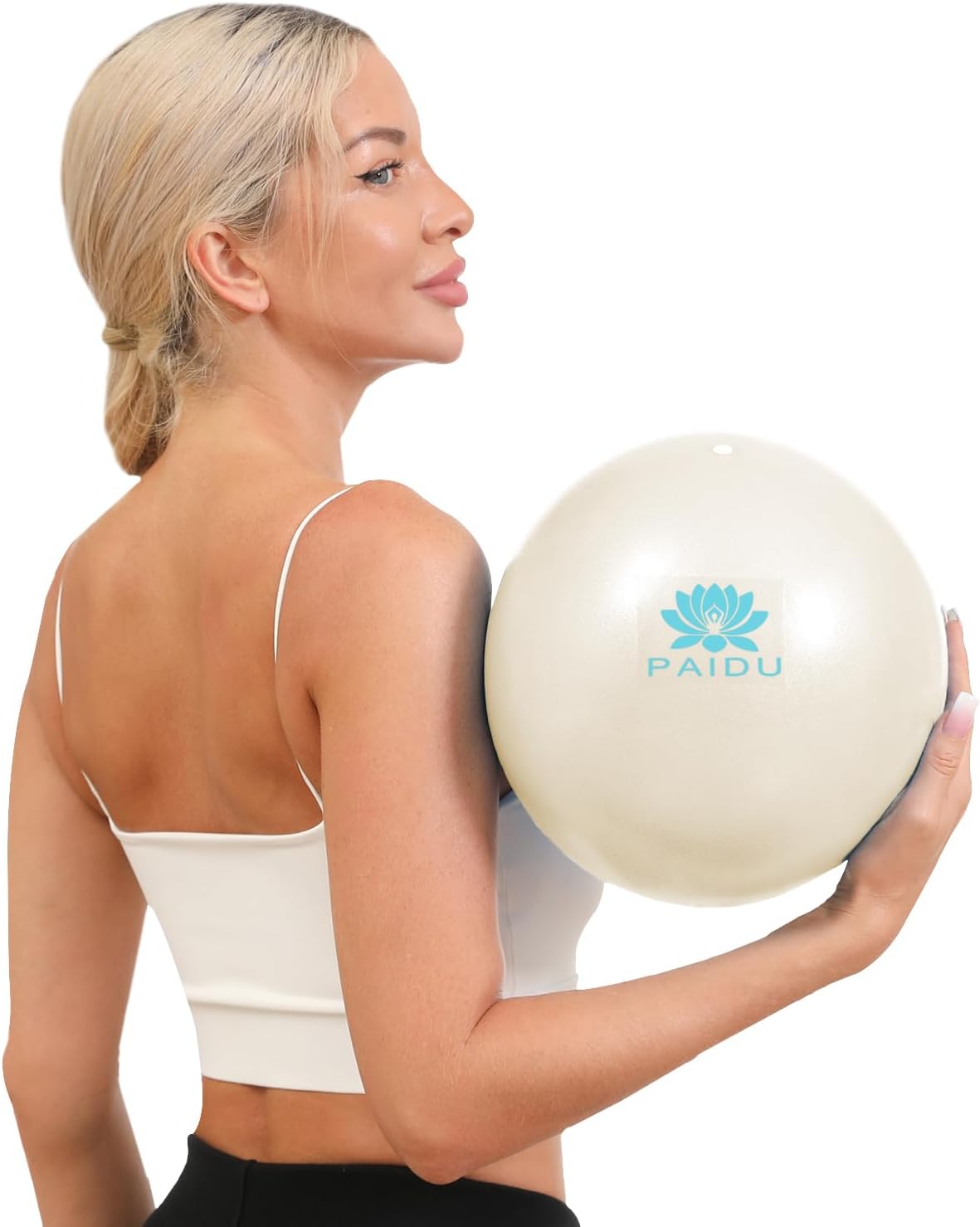 Pilates Ball 10-inch Core, Anti-Explosion and Anti-Slip Mini Yoga Balls, Suitable for Pilates, Yoga, Core Training, Physical Therapy, Balance, Stability, Stretching Exercises