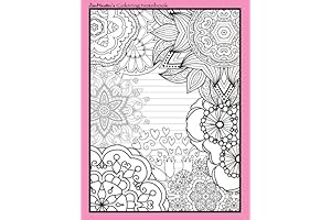 Coloring Notebook (Pink): Your Serene Oasis for Creative Expression and Everyday Needs