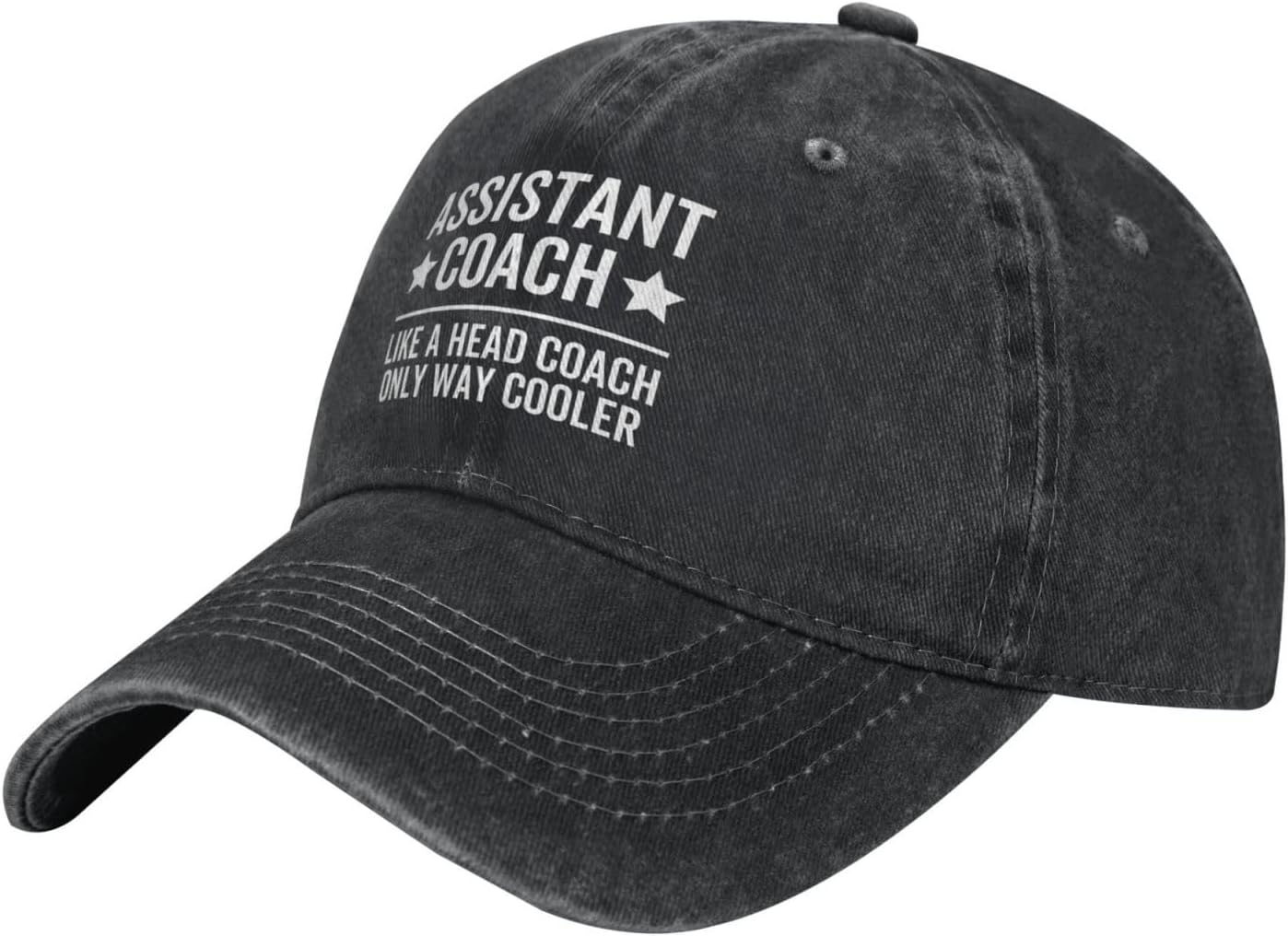 Assistant Coaches Like A Head Coaches Only Way Cooler Hat Washed Distressed Baseball Cap Classic Low Profile Dad Hat image 2