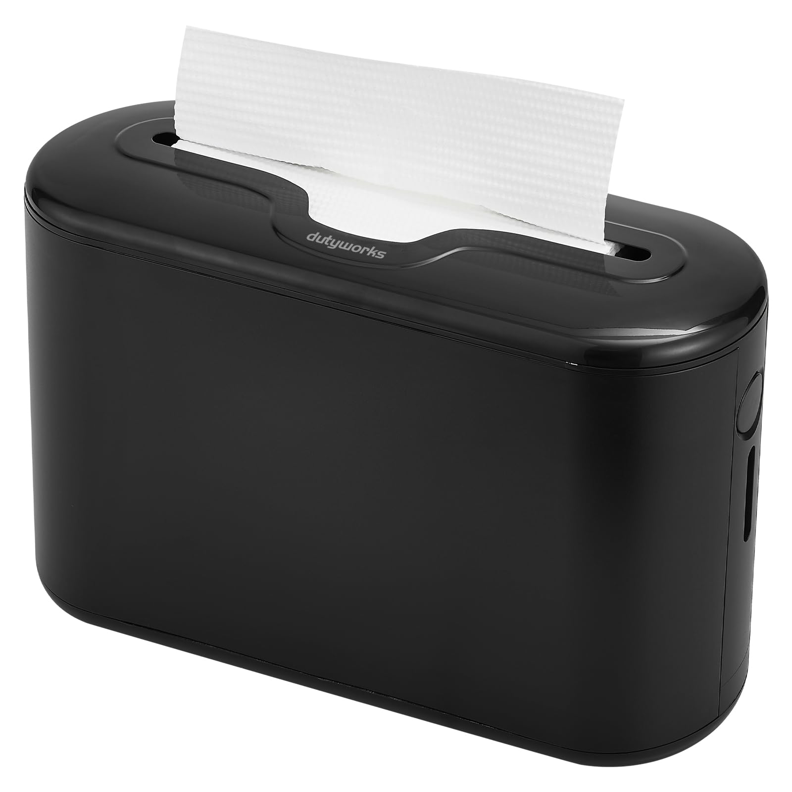 Dispensador de toallas de papel multipliegue, color negro | Base de ABS antideslizante, se adapta a toallas triples, plegables en C y plegables en Z, para baños, cocinas y uso comercial